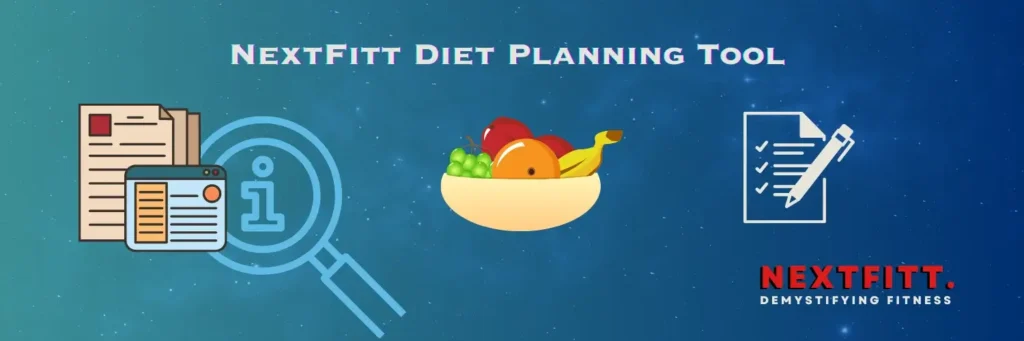 NextFitt Diet Planning tool With insights into serving sizes, macronutrients, and essential vitamins and minerals